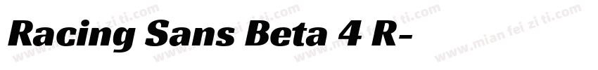Racing Sans Beta 4 R字体转换